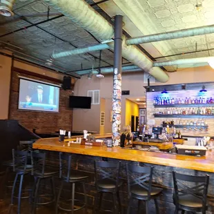 the bar