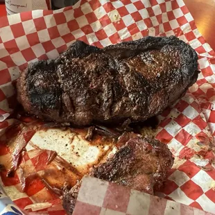 18 oz monster   cooked rare like Americans do - F@&amp;$ your well done