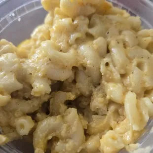 Smoked mac n cheese after a few bites - so good