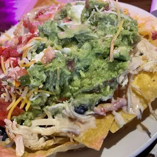 Tavern Nachos with Pulled Chicken and Black Beans