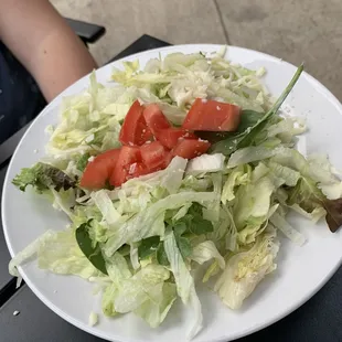 a plate of salad