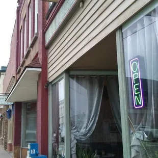 the outside of the building