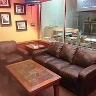 Relax on our couches.