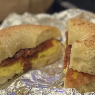 Eggwich with bacon