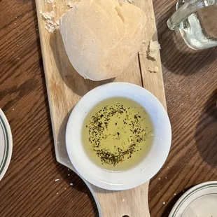 Yummy Bread with Olive Oil Dip
