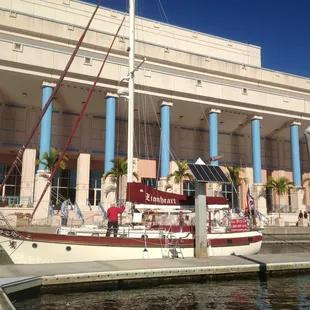 The Lionhearted docked at Tampa Convention Center