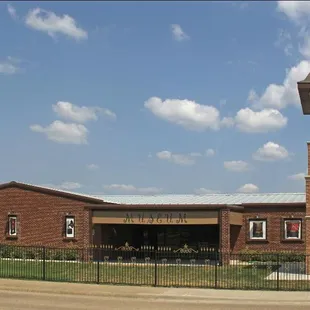 A street side picture of the Museum and the adjoining Clock Tower that houses an 1860 Horz mechanism.