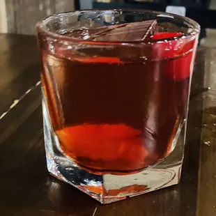 Cherry wood smoked Old Fashioned