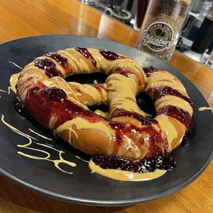 PB &amp; J Giant Bavarian Pretzel