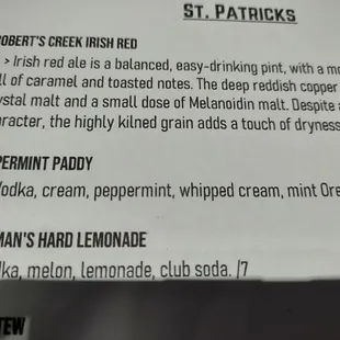 St Patrick's offerings... this Peppermint Paddy was tempting!!  rimmed w mint oreoes!!