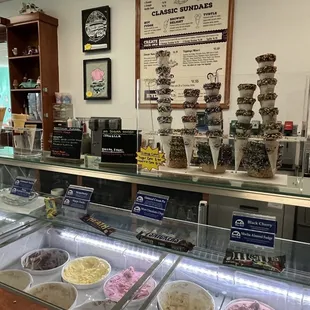 Ordering counter, ice cream bar