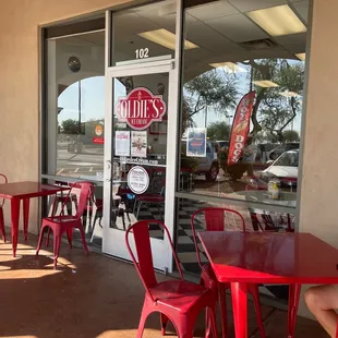 Outdoor seating area.