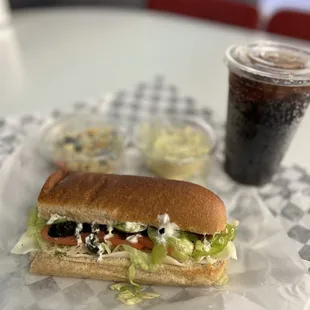 Veggies Sub Meal with Choice of Drink / Pasta Salad / Potato Salad