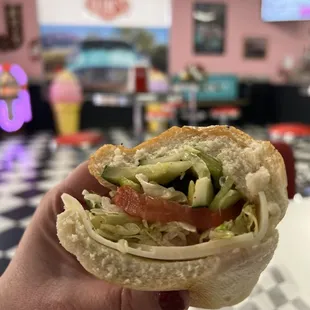 Veggies Sub Meal with Choice of Drink