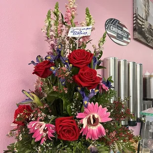 Flowers for grand opening