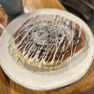 Bronco with a Cinnaswirl Flapjack