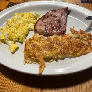 Bronco breakfast, pancake not in picture