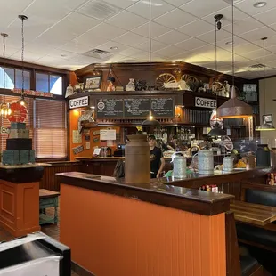 the interior of the restaurant