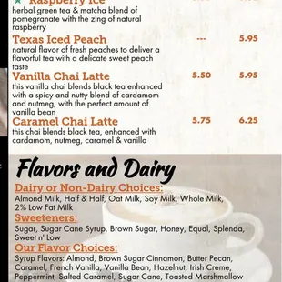 the menu of the old west