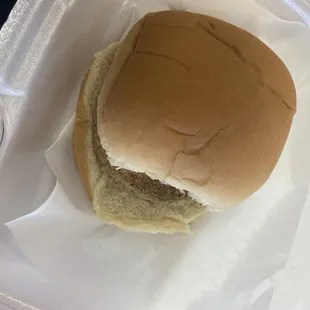 Crab cake sandwich