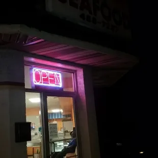 Enter here...not much lighting after dark