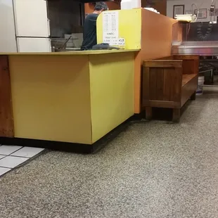 Glimpse of the kitchen