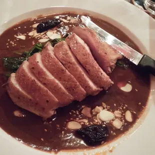 Duck with Mole, the most straight forward dish on the menu