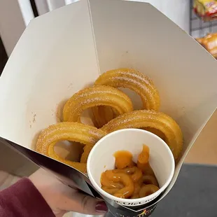 6 piece with Dulce de Leche dipping sauce