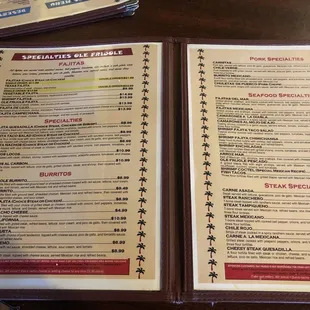 Menu inside