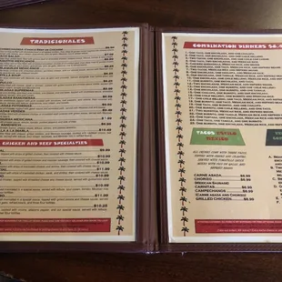 Menu inside