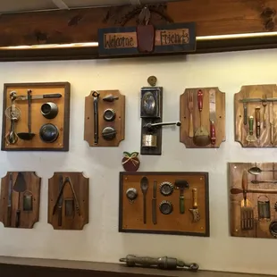 We definitely felt welcome here ... Great collection of kitchen antiques.