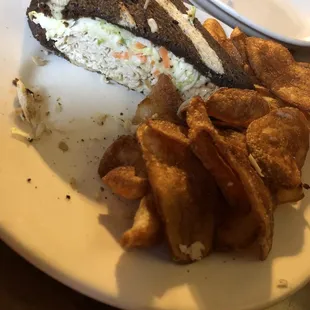 The Rachel with homemade chips