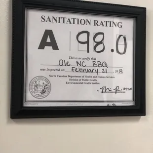 Sanitation Grade