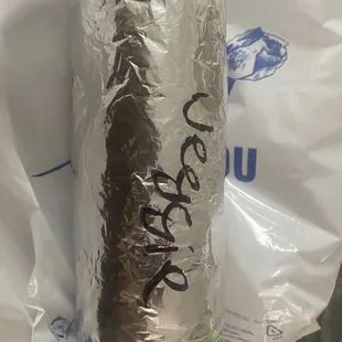 Veggie Burrito - rice/beans/cheese/avocado