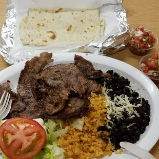 Carne asada plate