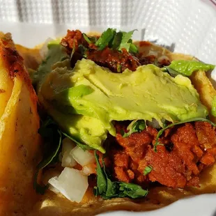 Vegan protein taco w/smoked steak ($3.65). Not bad, not great.