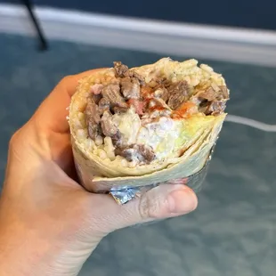 Vegan carne asada burrito!!
