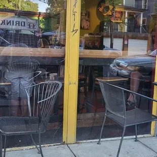 Outside dining tables