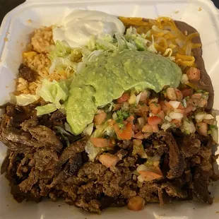Carne asada plate