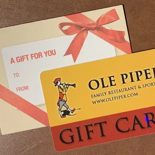 gift card