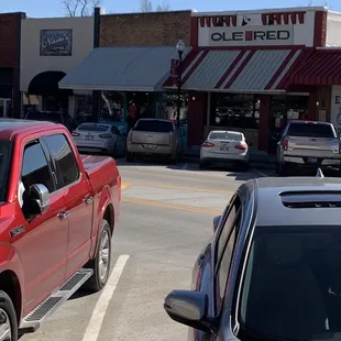 My red truck across from Ole Red, Tishomingo OK.