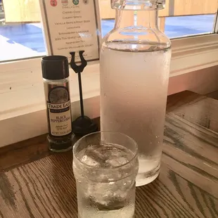 Loved the  chilled water carafe and salt &amp; pepper mills.