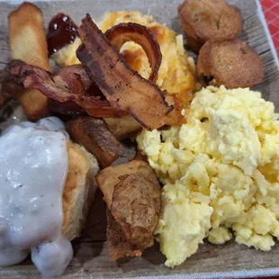 My first plate at the weekend breakfast buffet