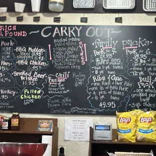 Carry out menu