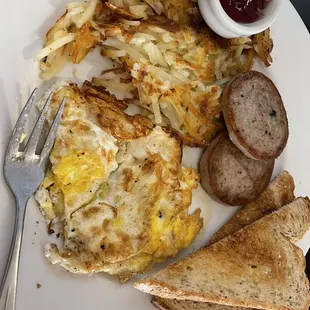 Traditional breakfast - sausage