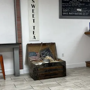 Decor inside restaurant