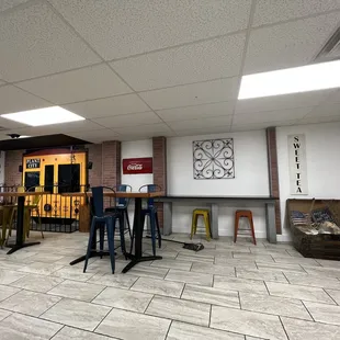 Inside the restaurant