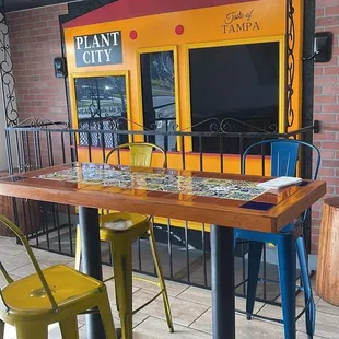 Inside the restaurant