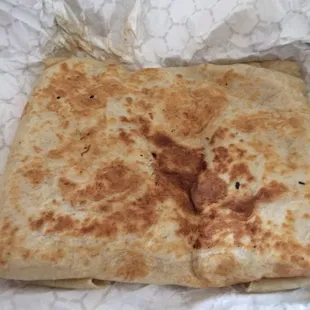 Chicken quesadilla. Just average.