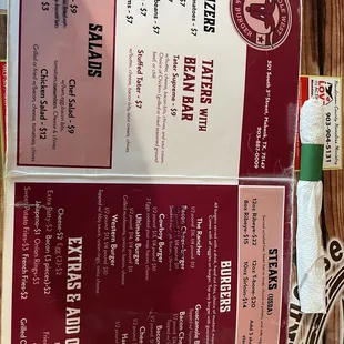 Menus